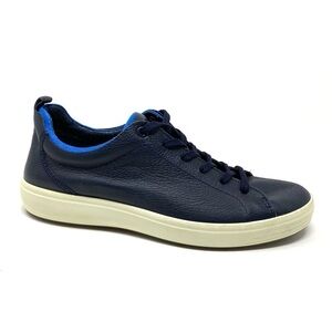 ECCO MEN'S SOFT 7 CITY Leather SNEAKER Marine Dynasty
